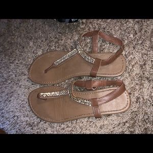 Sandals tennis shoes and slippers